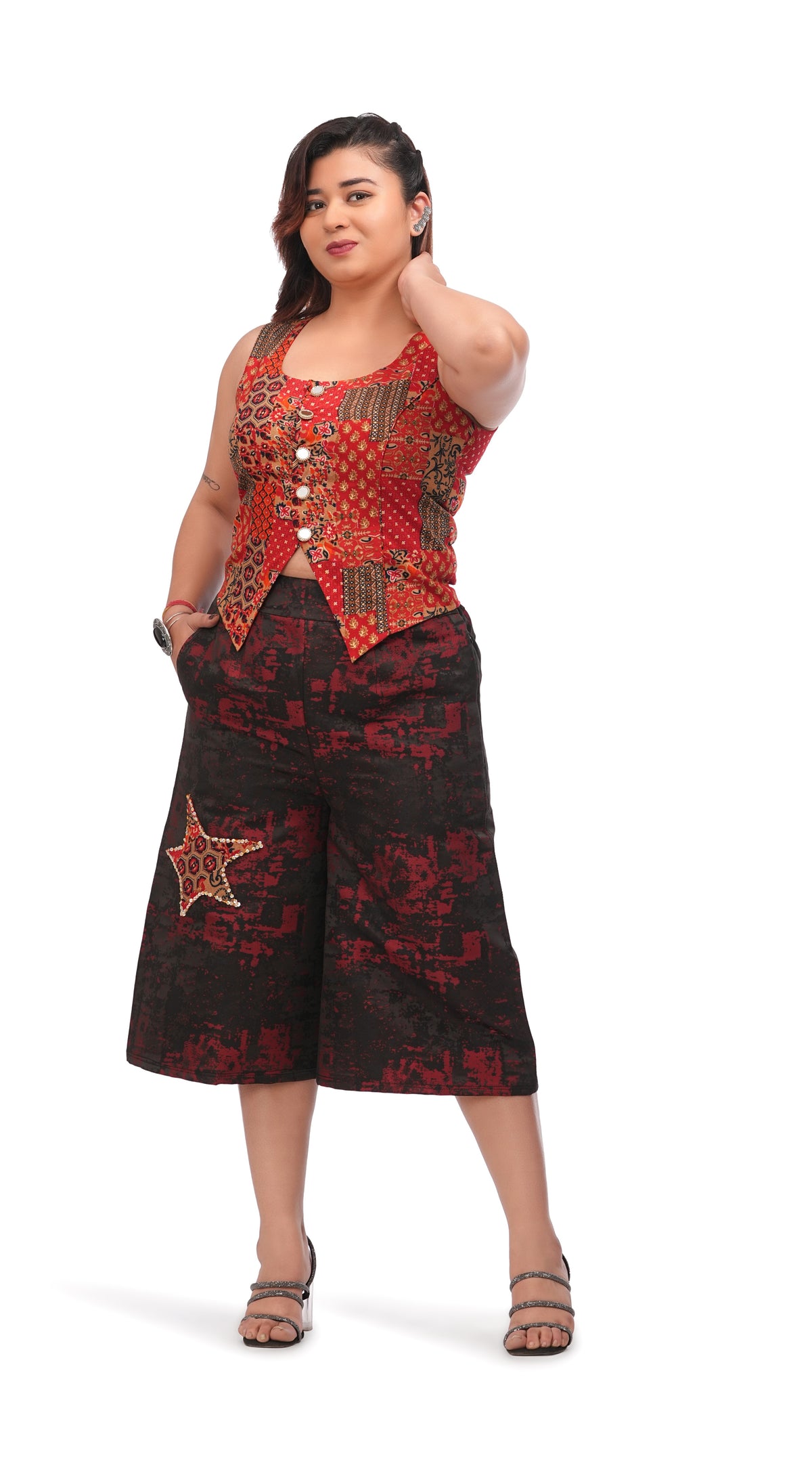 RangRoots Starry Culotte Co-ord