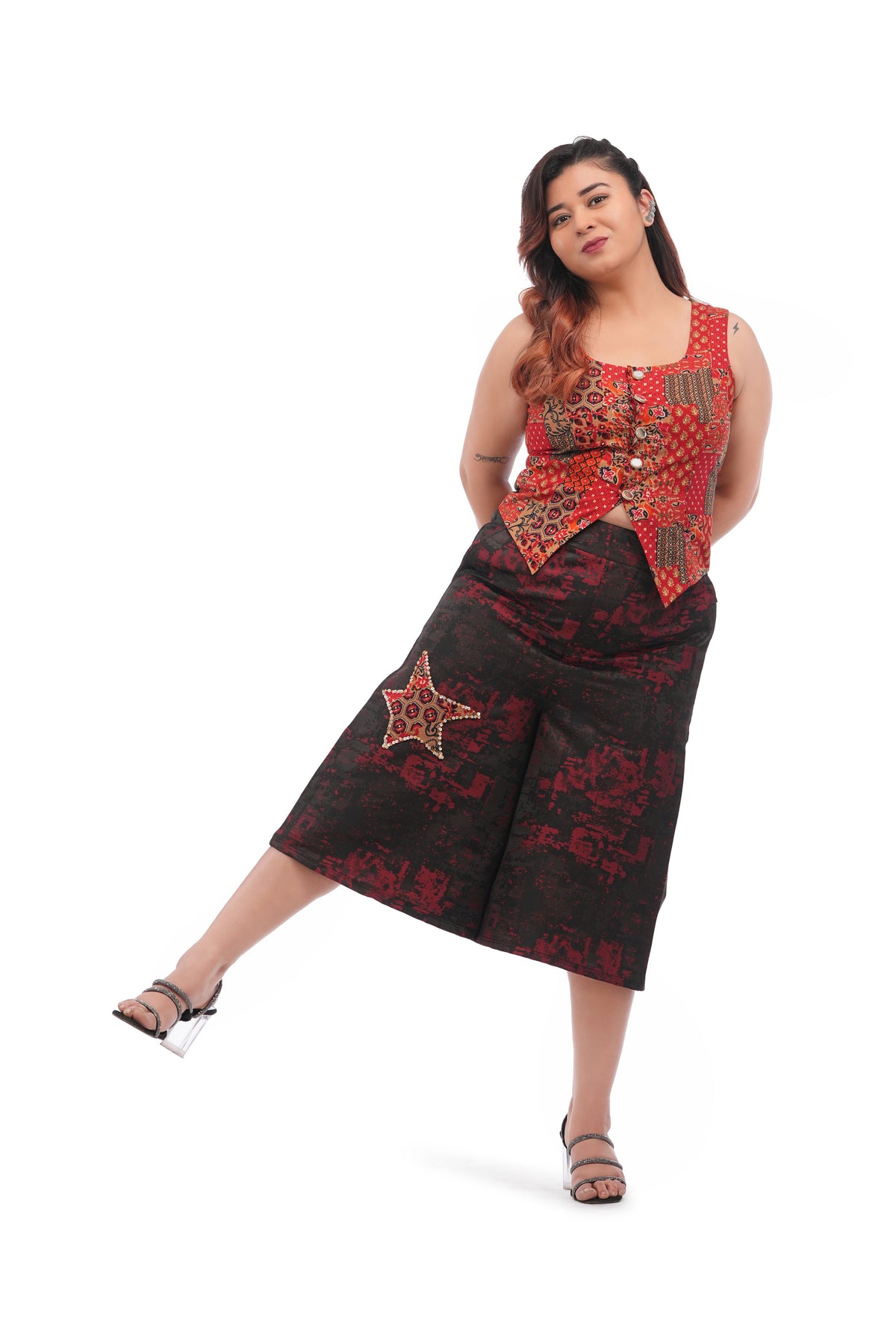 RangRoots Starry Culotte Co-ord