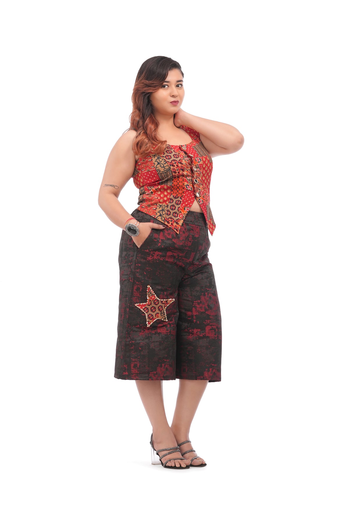 RangRoots Starry Culotte Co-ord