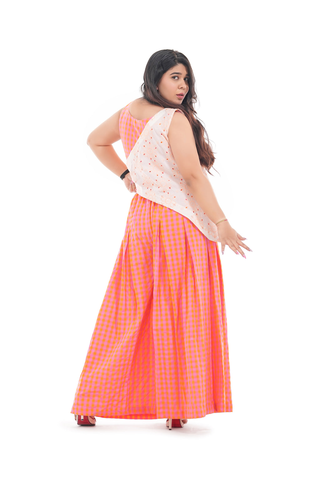 The Gingham Ghoomar Co- ord