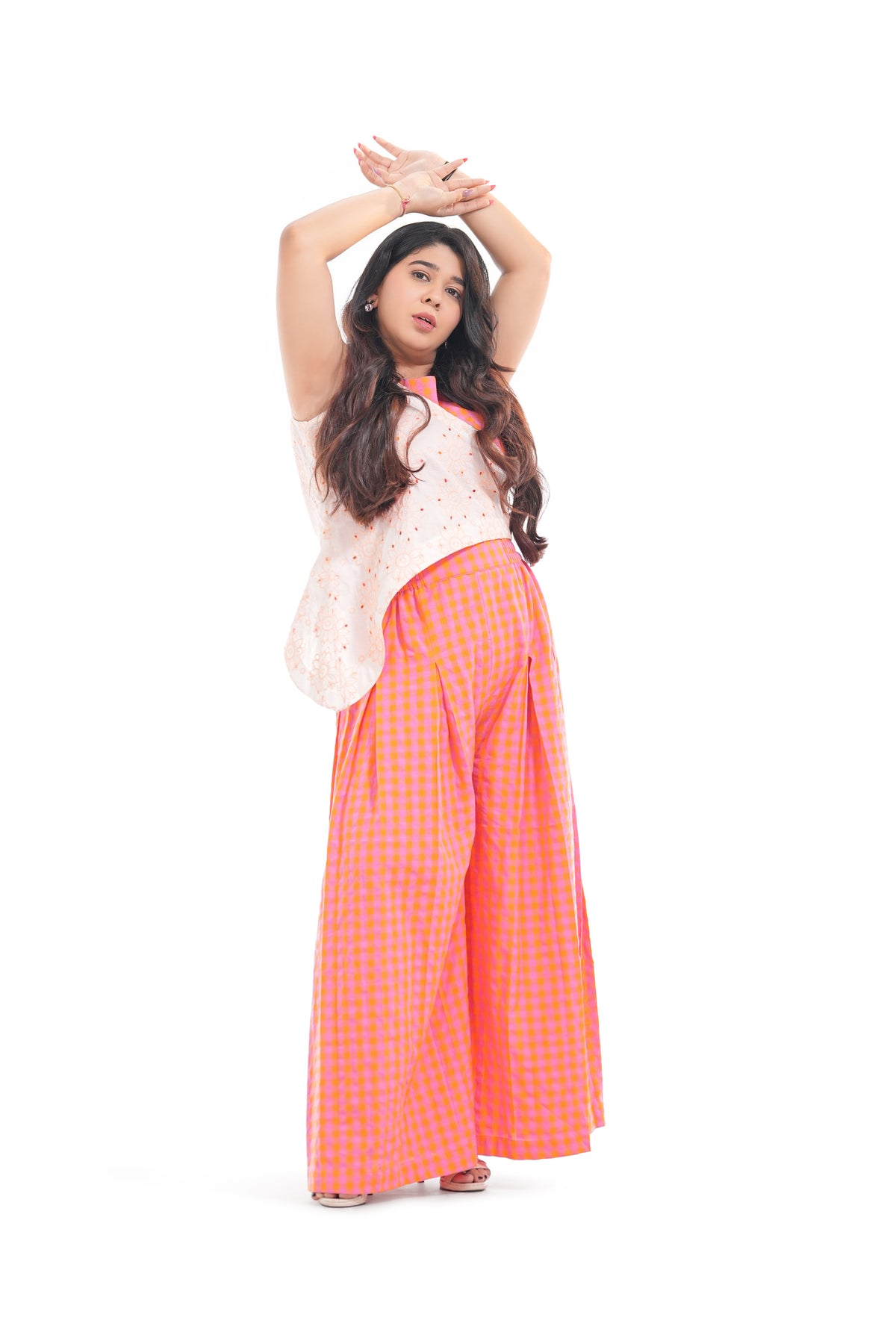 The Gingham Ghoomar Co- ord